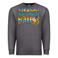 Charcoal Heather LGBTQ+ Straight But I Don't Hate Premium Sweatshirt - BundleAndBundleShop
