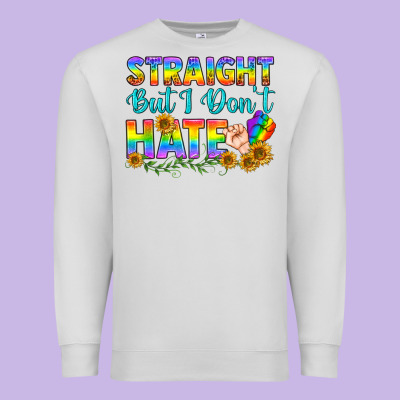 Lgbtq+ Straight But I Don't Hate Premium Sweatshirt Designed By Bundleandbundleshop