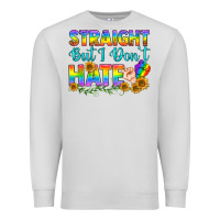 Dove Grey LGBTQ+ Straight But I Don't Hate Premium Sweatshirt - BundleAndBundleShop
