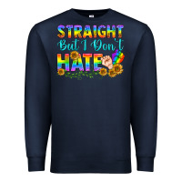 Navy LGBTQ+ Straight But I Don't Hate Premium Sweatshirt - BundleAndBundleShop