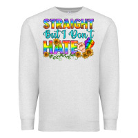 Oatmeal Heather LGBTQ+ Straight But I Don't Hate Premium Sweatshirt - BundleAndBundleShop