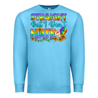 Ocean Blue LGBTQ+ Straight But I Don't Hate Premium Sweatshirt - BundleAndBundleShop
