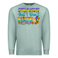 Seafoam LGBTQ+ Straight But I Don't Hate Premium Sweatshirt - BundleAndBundleShop