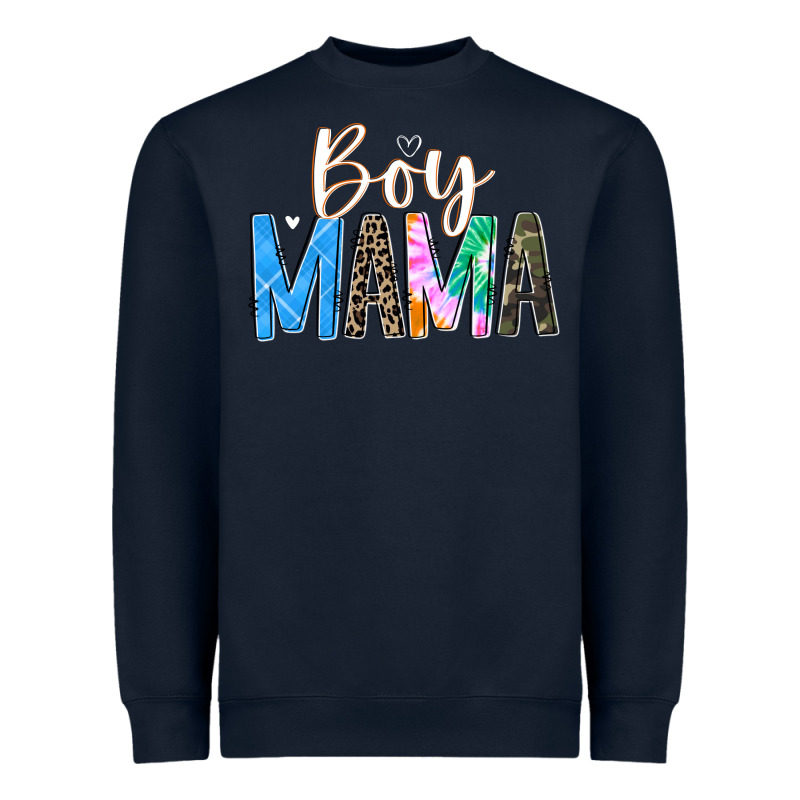 Boy Mama  Black Heavyweight Sweatshirt by JahusDesignShop | Teevron