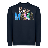 Navy boy mama  black Heavyweight Sweatshirt - JahusDesignShop