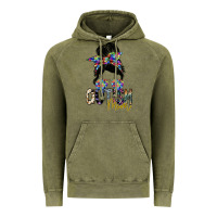 Vintage Olive autism mom Vintage Hoodie - SublimationCraftShop