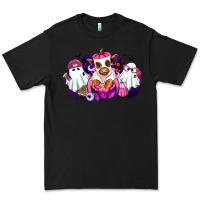 Black Halloween ghost Heifer Premium Tee - RanaPortraitStore