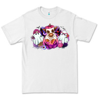 White Halloween ghost Heifer Premium Tee - RanaPortraitStore