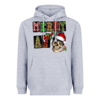 Heather Grey Merry af skeleton messy bun Heavyweight Hoodie - NancyCooperArtShop