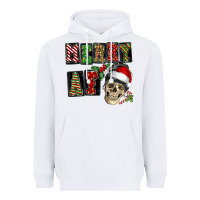White Merry af skeleton messy bun Heavyweight Hoodie - NancyCooperArtShop