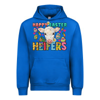 Cobalt Happy Easter Heifers Easter Day Urban Hoodie - HowdyJamesFarm