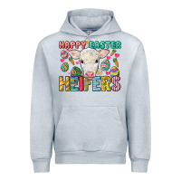 Heather Grey Happy Easter Heifers Easter Day Urban Hoodie - HowdyJamesFarm