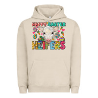 Pigment French Oak Happy Easter Heifers Easter Day Urban Hoodie - HowdyJamesFarm