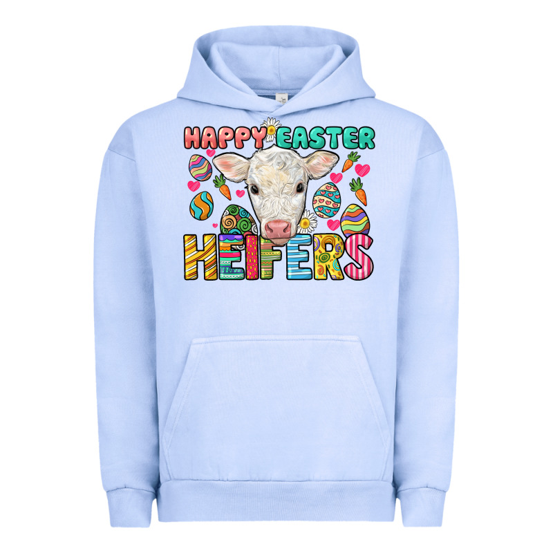 Happy Easter Heifers Easter Day Urban Hoodie by HowdyJamesFarm | Teevron