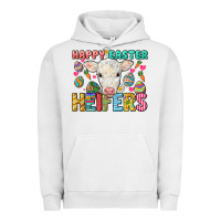 Pigment Lunar Rock Happy Easter Heifers Easter Day Urban Hoodie - HowdyJamesFarm