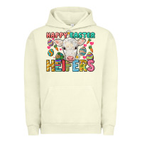 Pigment Pistachio Happy Easter Heifers Easter Day Urban Hoodie - HowdyJamesFarm