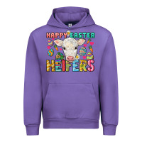 Tulip Happy Easter Heifers Easter Day Urban Hoodie - HowdyJamesFarm