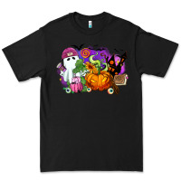 Black Halloween ghost and jack o lantern Premium Tee - RanaPortraitStore