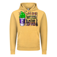 Vintage Mustard this witch needs coffee Vintage Hoodie - CowhideDigitalArt