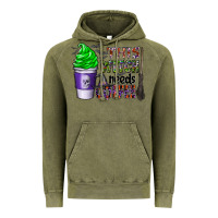 Vintage Olive this witch needs coffee Vintage Hoodie - CowhideDigitalArt