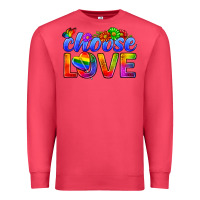 Cardinal Pride LGBTQ+ Choose Love Premium Sweatshirt - BundleAndBundleShop