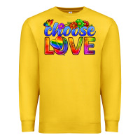 Lemon Pride LGBTQ+ Choose Love Premium Sweatshirt - BundleAndBundleShop
