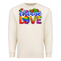 Sandshell Pride LGBTQ+ Choose Love Premium Sweatshirt - BundleAndBundleShop