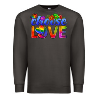 Smoke Pride LGBTQ+ Choose Love Premium Sweatshirt - BundleAndBundleShop