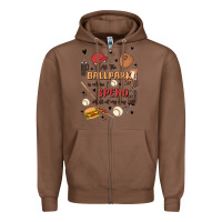 Chestnut at the ballpark is where i spend most of my day Zipper Hoodie - MaliasSmallBusiness