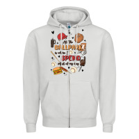 Dove Grey at the ballpark is where i spend most of my day Zipper Hoodie - MaliasSmallBusiness