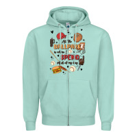 Seafoam at the ballpark is where i spend most of my day Zipper Hoodie - MaliasSmallBusiness