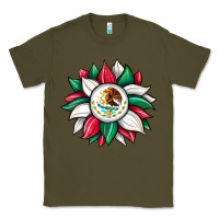 Army Green sunflower mexican flag Classic Tee - JahusDesignShop