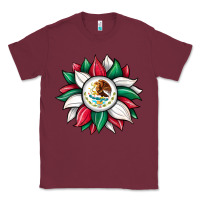 Burgundy sunflower mexican flag Classic Tee - JahusDesignShop