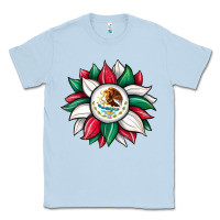Dusty Blue sunflower mexican flag Classic Tee - JahusDesignShop