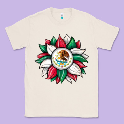 Sunflower Mexican Flag Classic Tee Designed By Jahusdesignshop