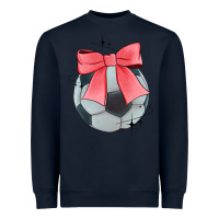 Navy coquette soccer bow Heavyweight Sweatshirt - JahusDesignShop
