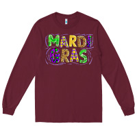 Burgundy mardi gras Long Sleeve Tee - AdoDesignShop