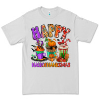 Happy Hallothanksmas Coffee Cups Premium Tee | Teevron