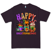 Plum Happy Hallothanksmas coffee cups Premium Tee - RanaPortraitStore