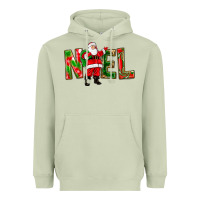 Matcha Noel Santa Heavyweight Hoodie - NancyCooperArtShop