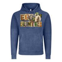 Vintage Denim Egg Hunter Easter Day Vintage Hoodie - Neo Western