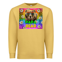 Antique Gold Western Papa Bear LGBTQ+ Tumbler Premium Sweatshirt - BundleAndBundleShop