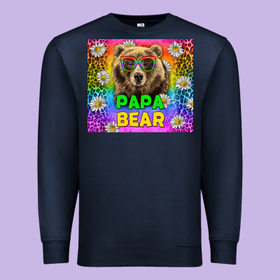 Western Papa Bear Lgbtq+ Tumbler Premium Sweatshirt Designed By Bundleandbundleshop