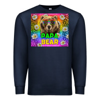 Navy Western Papa Bear LGBTQ+ Tumbler Premium Sweatshirt - BundleAndBundleShop