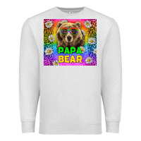 Oatmeal Heather Western Papa Bear LGBTQ+ Tumbler Premium Sweatshirt - BundleAndBundleShop
