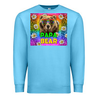 Ocean Blue Western Papa Bear LGBTQ+ Tumbler Premium Sweatshirt - BundleAndBundleShop
