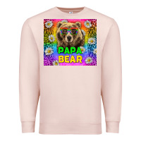 Pale Pink Western Papa Bear LGBTQ+ Tumbler Premium Sweatshirt - BundleAndBundleShop
