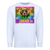 White Western Papa Bear LGBTQ+ Tumbler Premium Sweatshirt - BundleAndBundleShop
