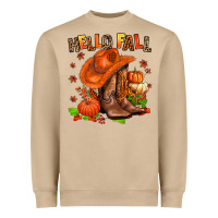 Mushroom hello fall pumpkins  cowgirl  and roses Heavyweight Sweatshirt - AdoDesignShop