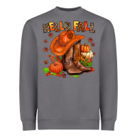 Storm hello fall pumpkins  cowgirl  and roses Heavyweight Sweatshirt - AdoDesignShop